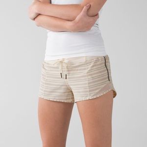 Lululemon Alley Stripe Angel Wing Hotty Hot Short